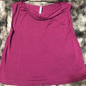 Fabletics cowl neck workout tee